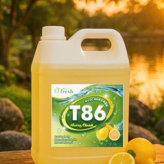 Nước rửa chén T86 Hương chanh Can 10kg